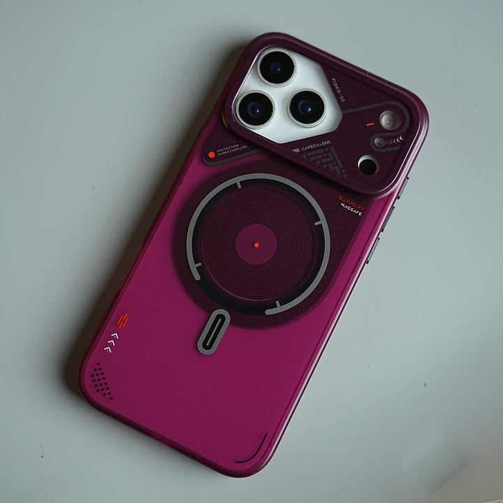 FRATO iPhone 17 Series Mechanical Design Magnetic Case for 17 Series | Translucent Protective Cover