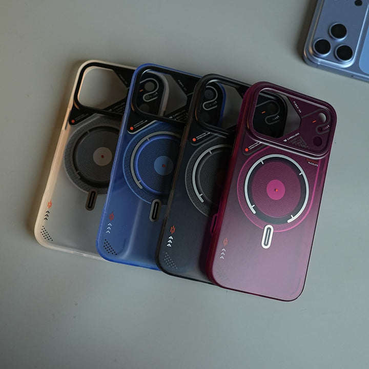 FRATO iPhone 17 Series Mechanical Design Magnetic Case for 17 Series | Translucent Protective Cover