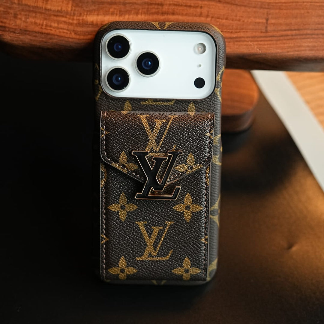 FRATO iPhone 17 Series Monogram Stitched Wallet Case for iPhone 17 Series | Detachable Crossbody Strap