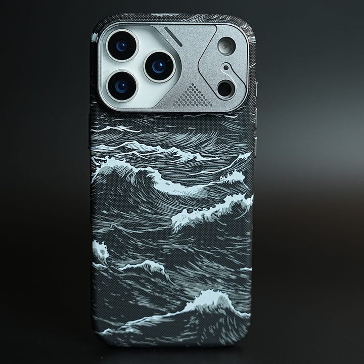 FRATO iPhone 17 Series Ocean Wave Armid Designer MagSafe Case for 17 Pro Max with Metal Camera Protection