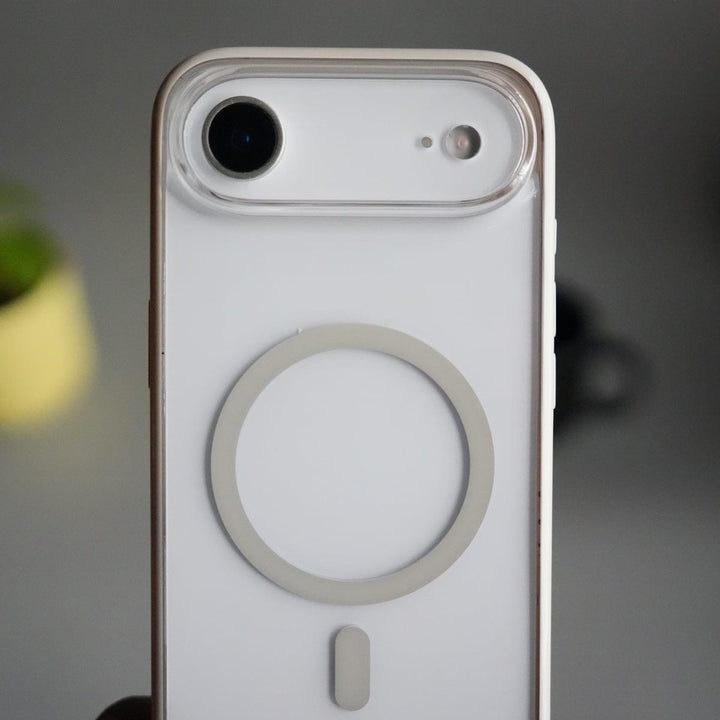 FRATO iPhone 17 Series Off White iPhone 17 Air ClearView LumiEdge MagSafe Case | Transparent Cover