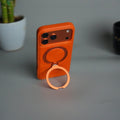 iPhone 17 Pro Premium PU Leather Kickstand Case | Luxury Shockproof Protective Back Cover