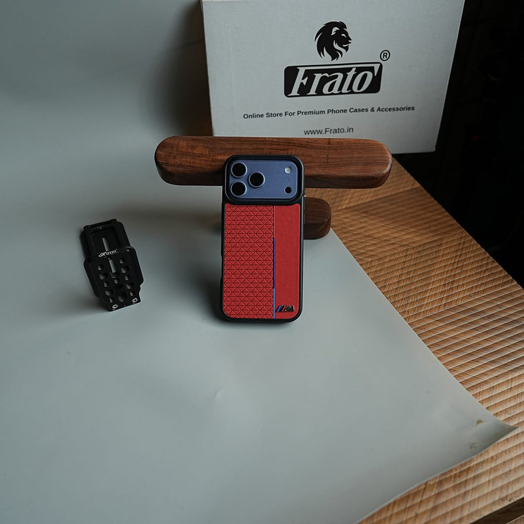 FRATO iPhone 17 Series Performance Sports Car Logo dual Shade Design Case for iPhone 17 Series