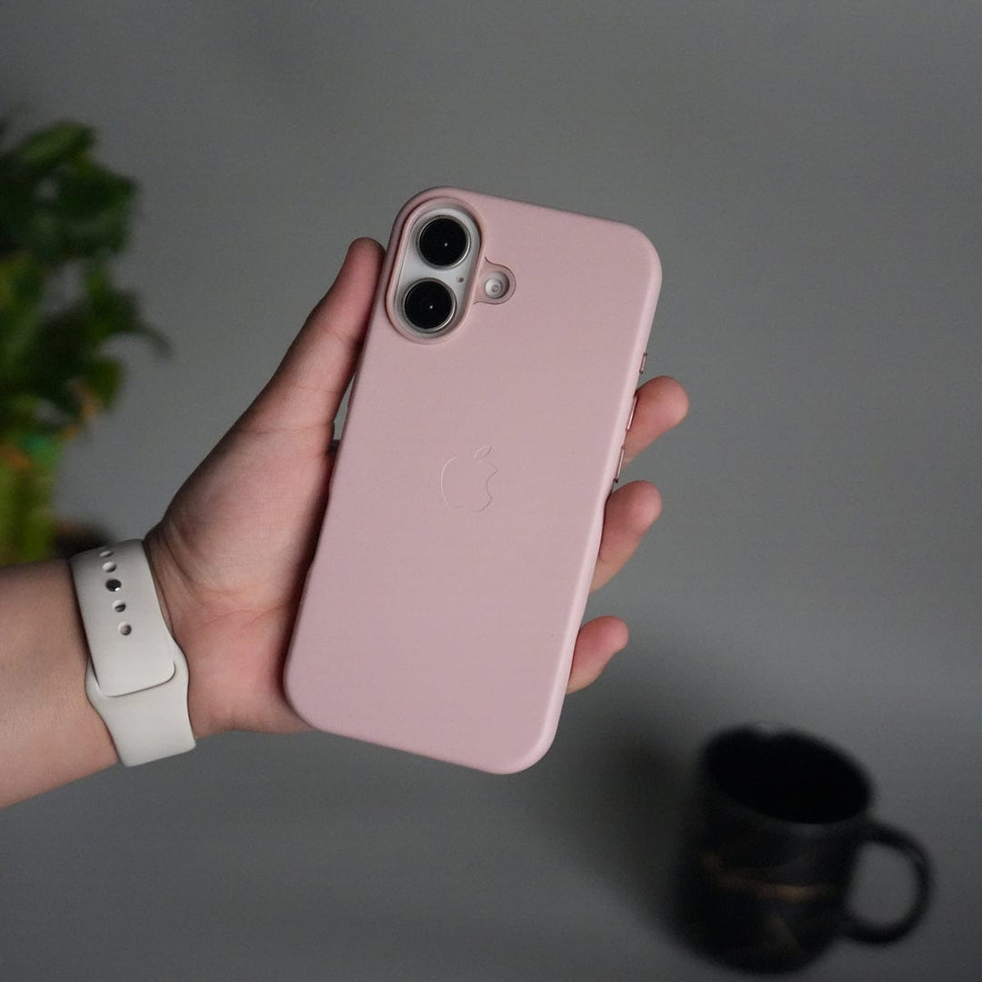 FRATO iPhone 17 Series Pink iPhone 17 MagSafe PU Leather Back Cover | Premium PU Leather | Slim &amp; Elegant Hard Case