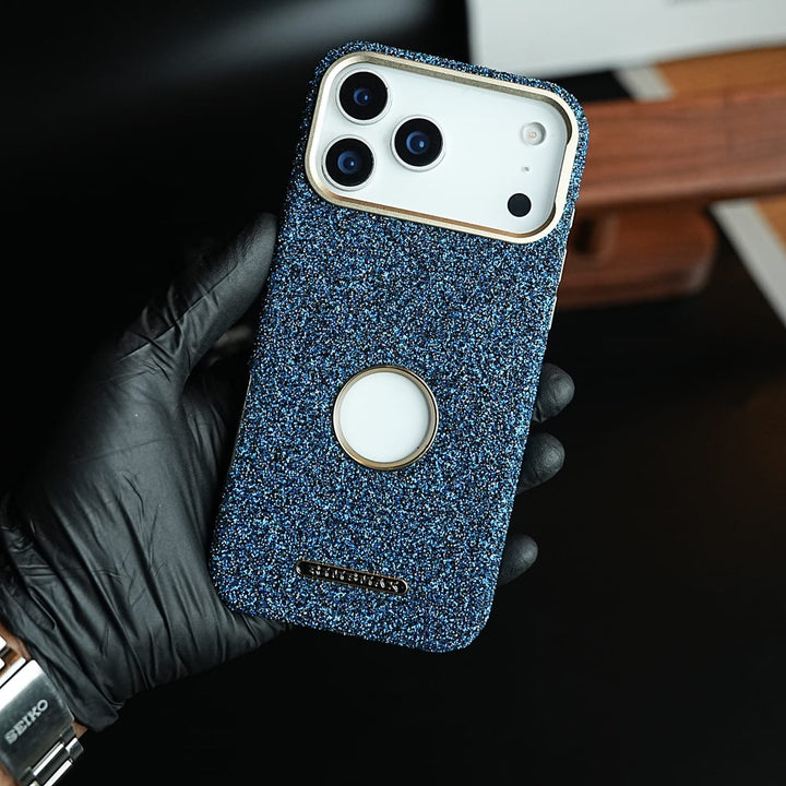 FRATO iPhone 17 Series Premium Glitter Jewel MagSafe Case for 17 Series | Metallic Camera Frame
