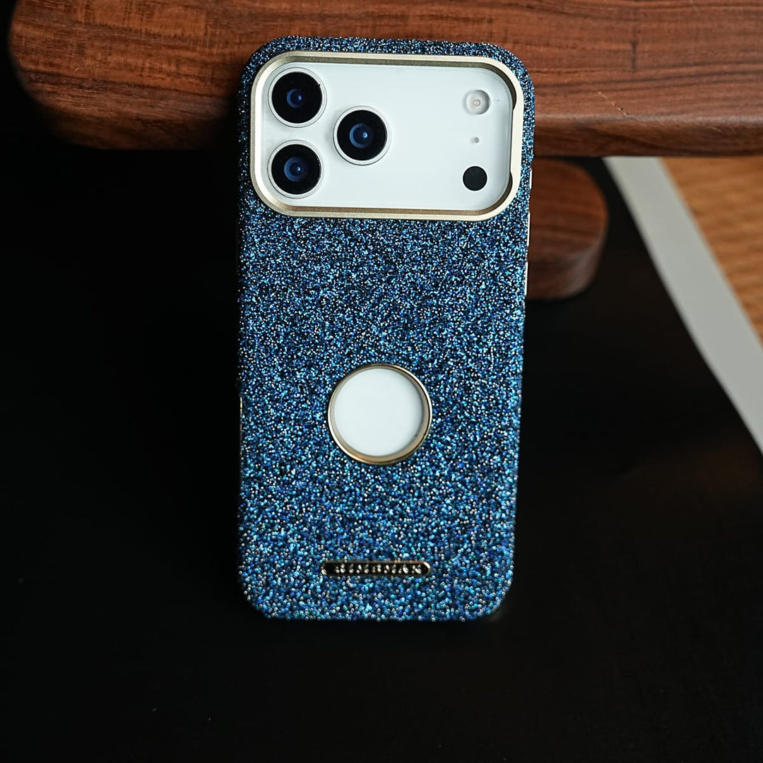 FRATO iPhone 17 Series Premium Glitter Jewel MagSafe Case for 17 Series | Metallic Camera Frame