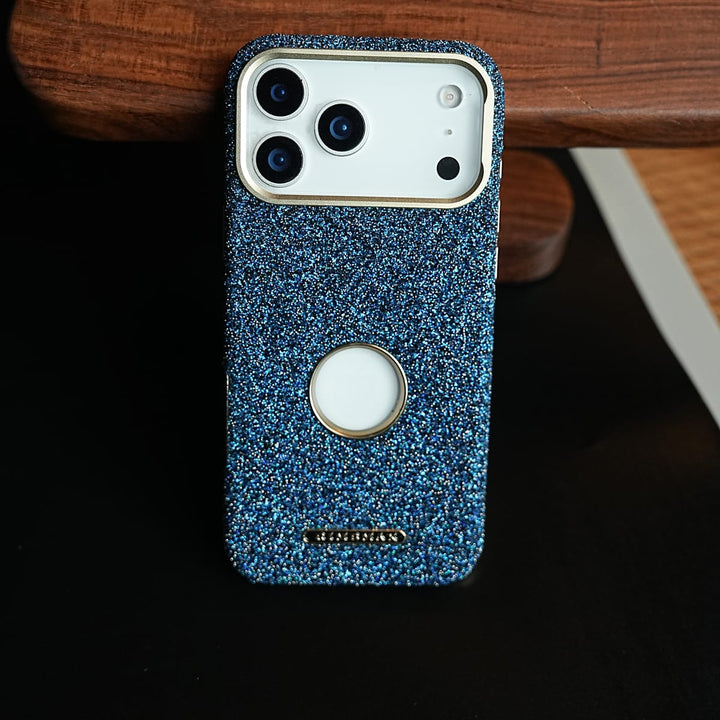 FRATO iPhone 17 Series Premium Glitter Jewel MagSafe Case for 17 Series | Metallic Camera Frame