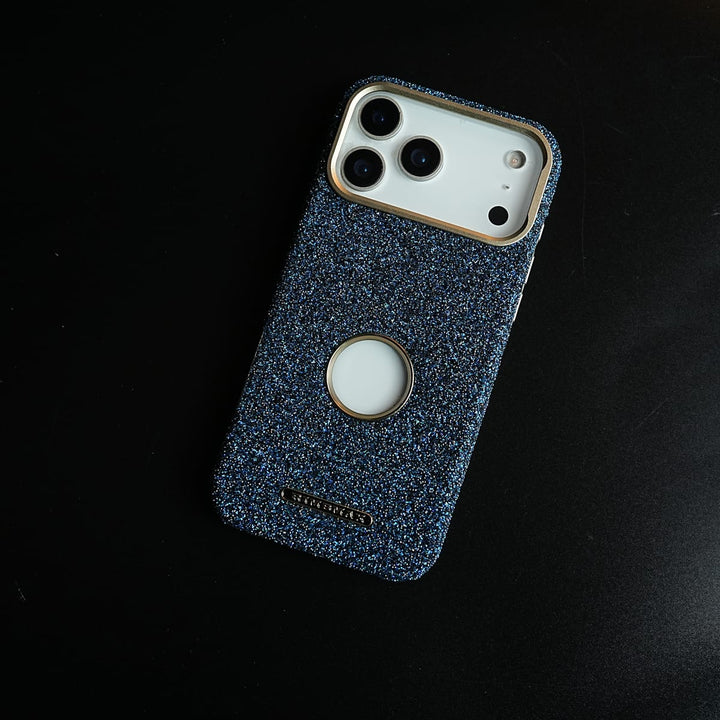 FRATO iPhone 17 Series Premium Glitter Jewel MagSafe Case for 17 Series | Metallic Camera Frame