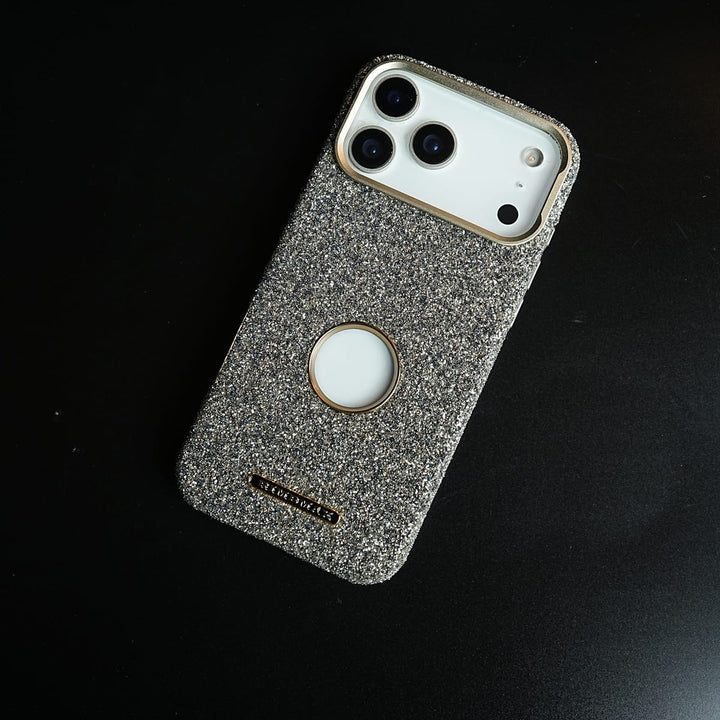 FRATO iPhone 17 Series Premium Glitter Jewel MagSafe Case for 17 Series | Metallic Camera Frame