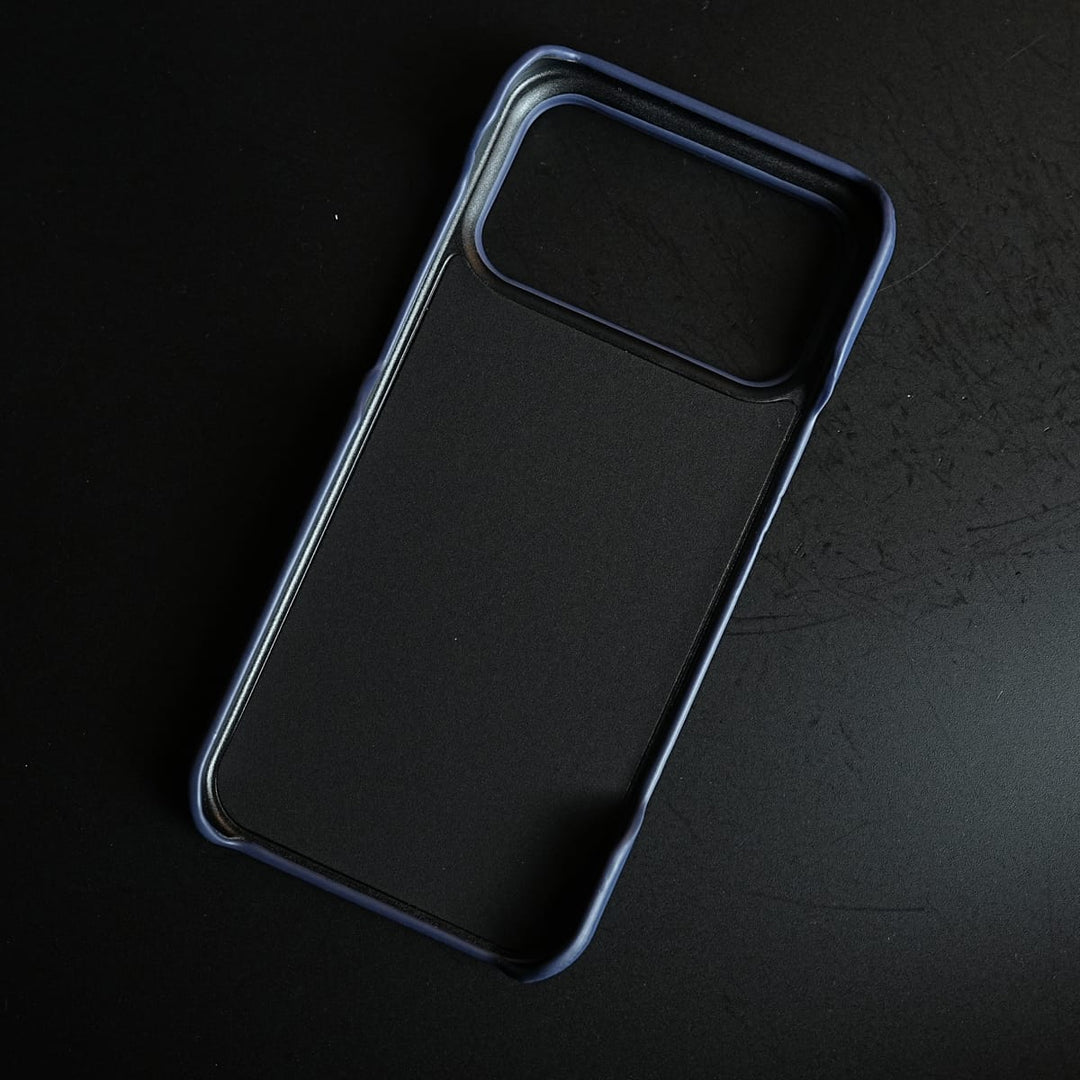 FRATO iPhone 17 Series Premium H-Style PU Leather Case for iPhone 17 Series | Luxury Designer-Inspired Protective Cover| Blue