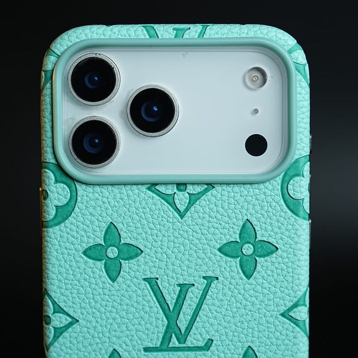 FRATO iPhone 17 Series Premium Monogram Pattern Leather-Texture Case for iPhone 17 Series | Protective Back Cover