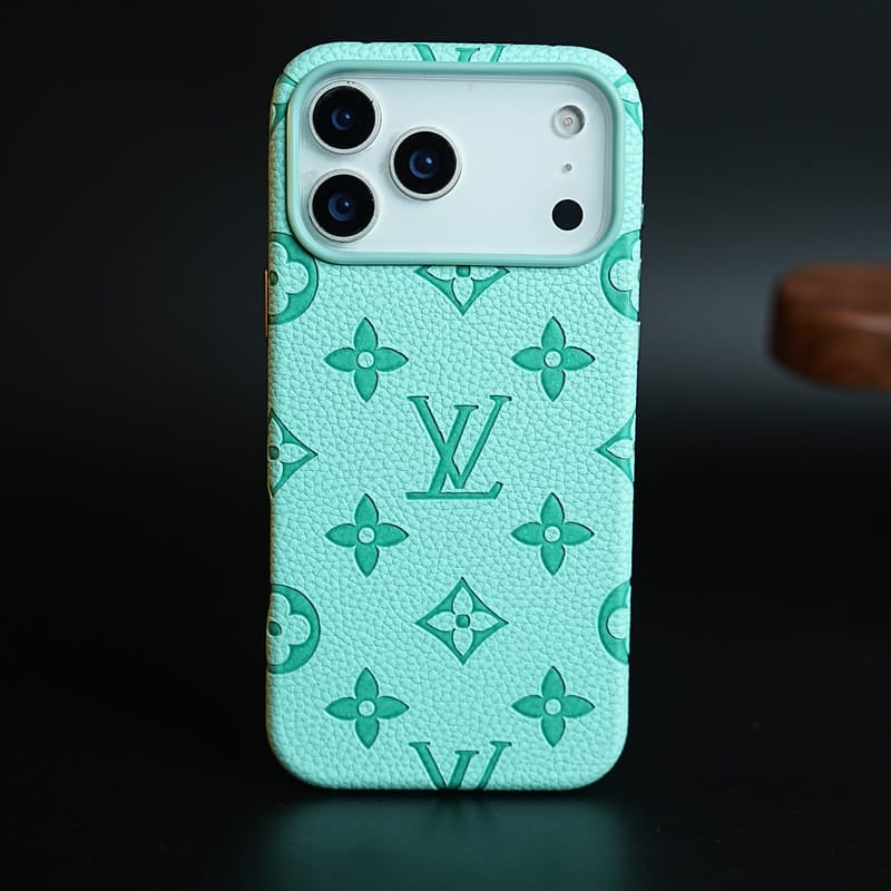 FRATO iPhone 17 Series Premium Monogram Pattern Leather-Texture Case for iPhone 17 Series | Protective Back Cover