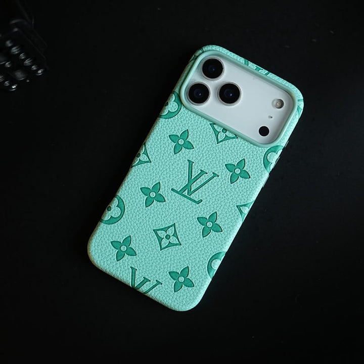 FRATO iPhone 17 Series Premium Monogram Pattern Leather-Texture Case for iPhone 17 Series | Protective Back Cover