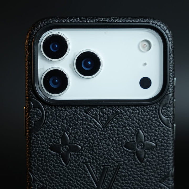 FRATO iPhone 17 Series Premium Monogram Pattern Leather-Texture Case for iPhone 17 Series | Protective Back Cover
