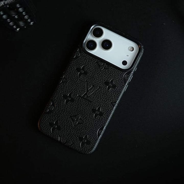 FRATO iPhone 17 Series Premium Monogram Pattern Leather-Texture Case for iPhone 17 Series | Protective Back Cover