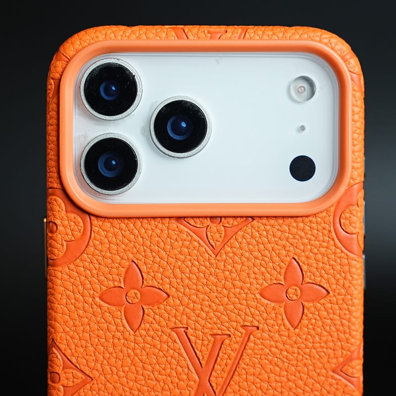 FRATO iPhone 17 Series Premium Monogram Pattern Leather-Texture Case for iPhone 17 Series | Protective Back Cover