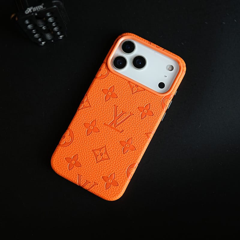 FRATO iPhone 17 Series Premium Monogram Pattern Leather-Texture Case for iPhone 17 Series | Protective Back Cover