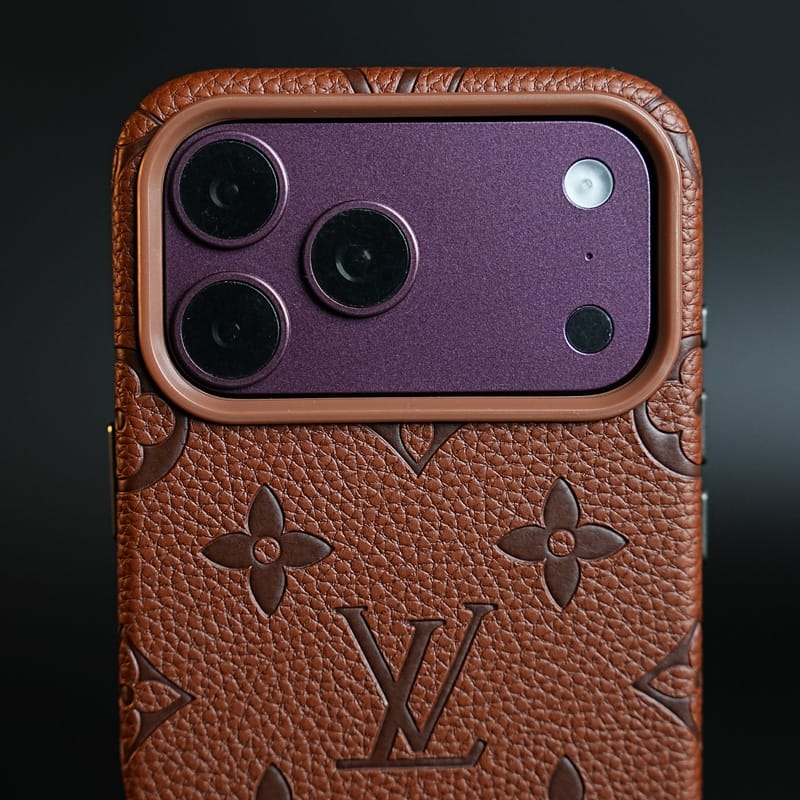FRATO iPhone 17 Series Premium Monogram Pattern Leather-Texture Case for iPhone 17 Series | Protective Back Cover