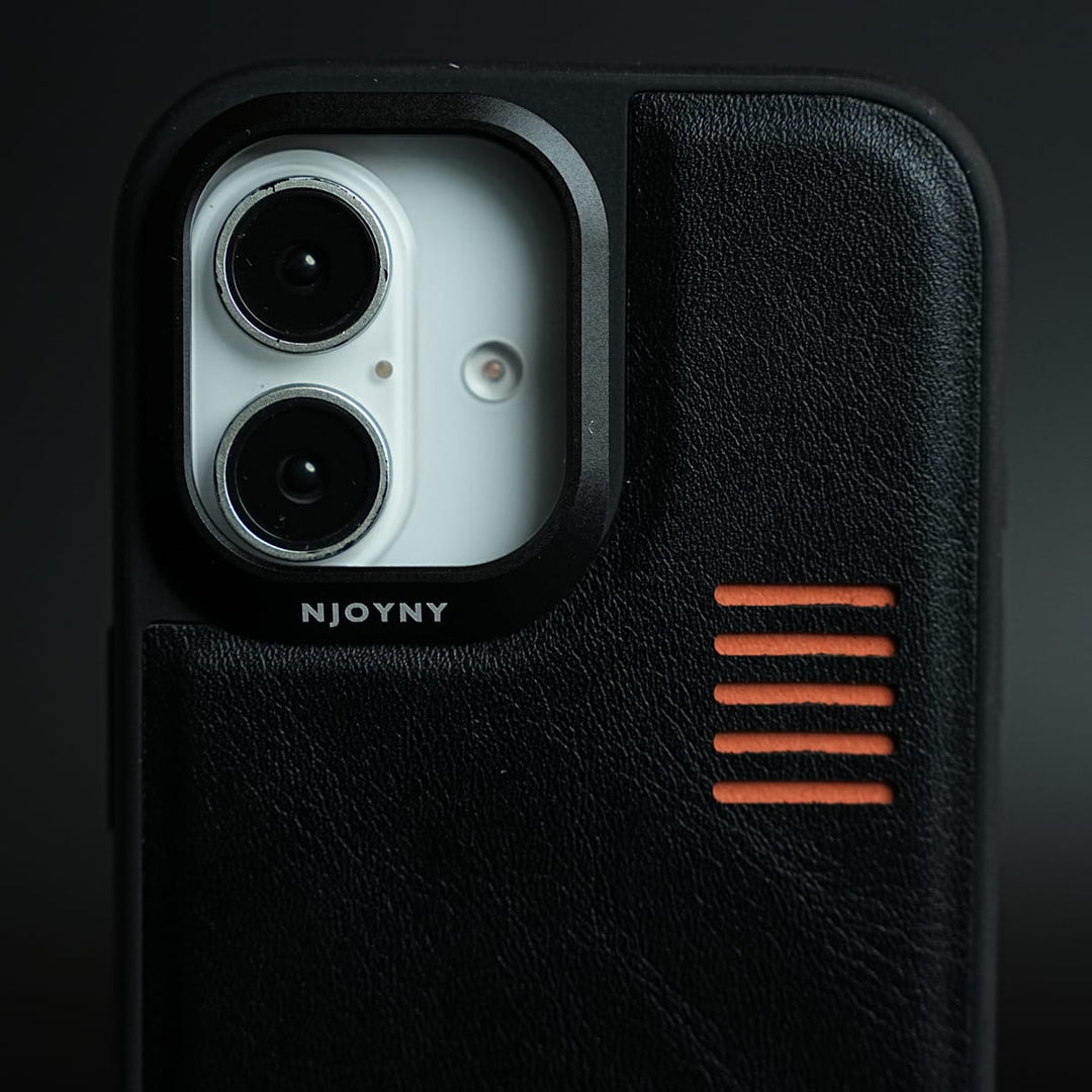 FRATO iPhone 17 Series Premium PU Leather Case for iPhone 17 | Metal Camera Frame