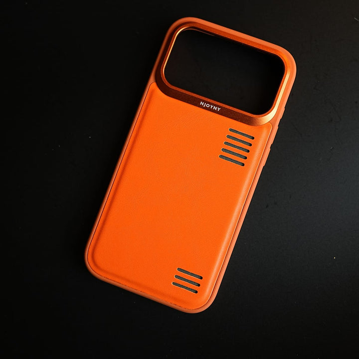FRATO iPhone 17 Series Premium PU Leather Case for iPhone 17 Series | Metal Camera Frame