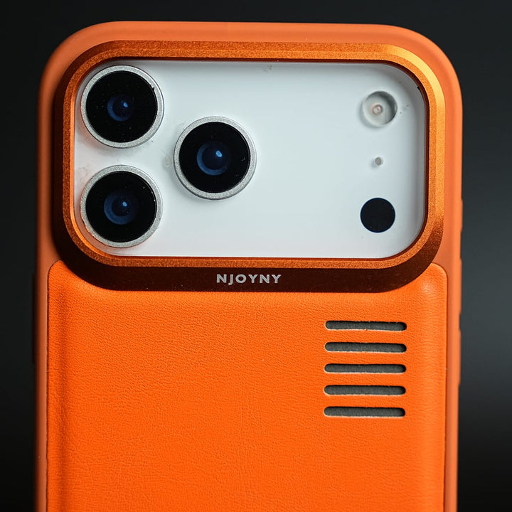 FRATO iPhone 17 Series Premium PU Leather Case for iPhone 17 Series | Metal Camera Frame