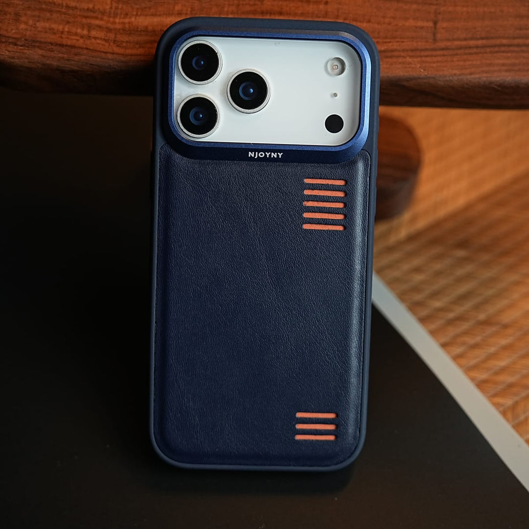 FRATO iPhone 17 Series Premium PU Leather Case for iPhone 17 Series | Metal Camera Frame