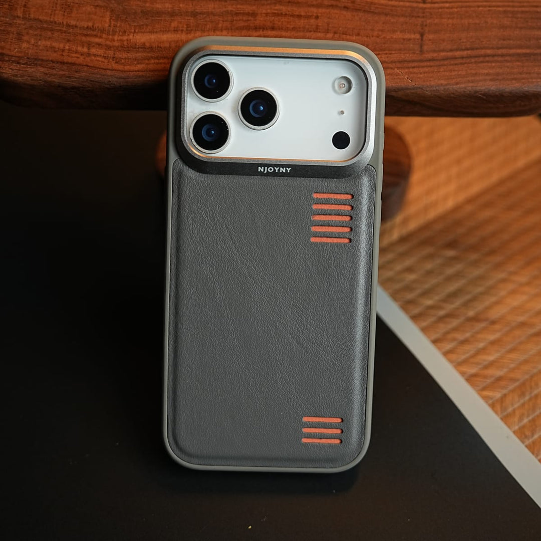 FRATO iPhone 17 Series Premium PU Leather Case for iPhone 17 Series | Metal Camera Frame