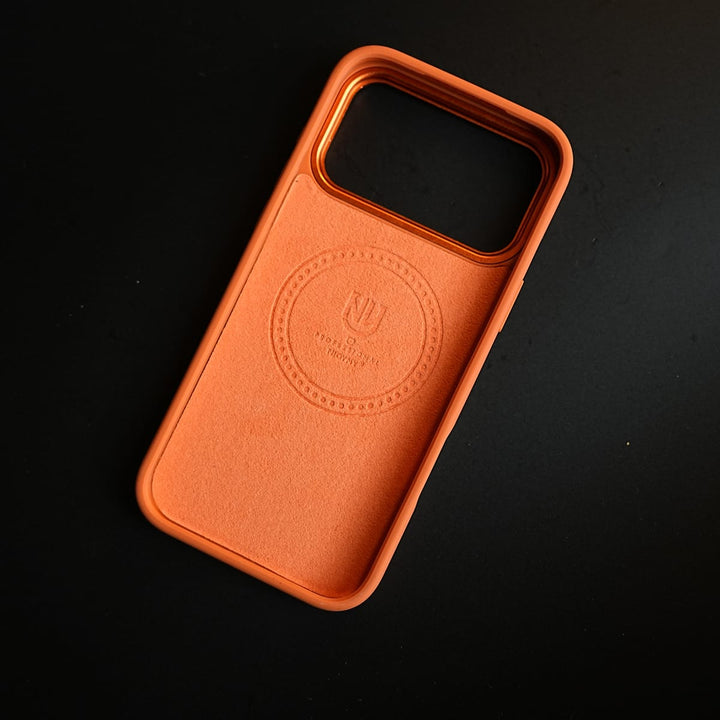 FRATO iPhone 17 Series Premium PU Leather Case for iPhone 17 Series | Metal Camera Frame