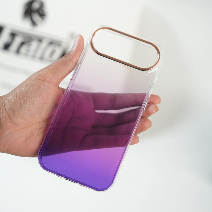 FRATO iPhone 17 Series Purple iPhone 17 Air Dual Shade Aluminum Frame Case | Metal Camera Guard Protective Cover