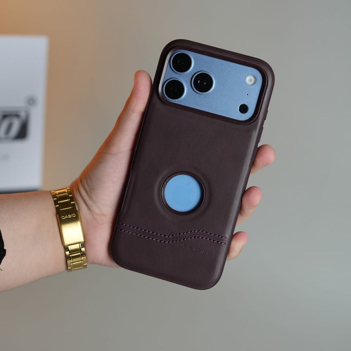 FRATO iPhone 17 Series Stitched Leather Texture Case for 17 Series | Raised Camera Protection Cover