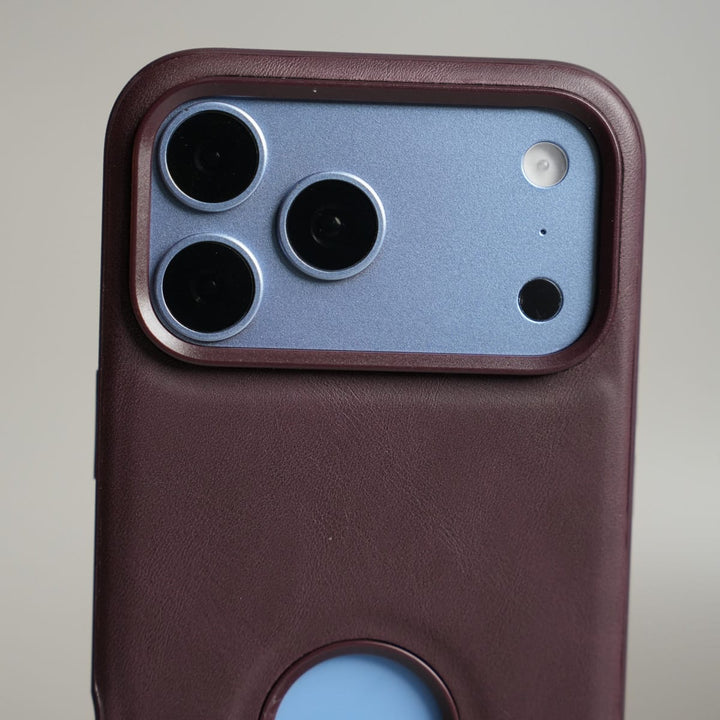 FRATO iPhone 17 Series Stitched Leather Texture Case for 17 Series | Raised Camera Protection Cover