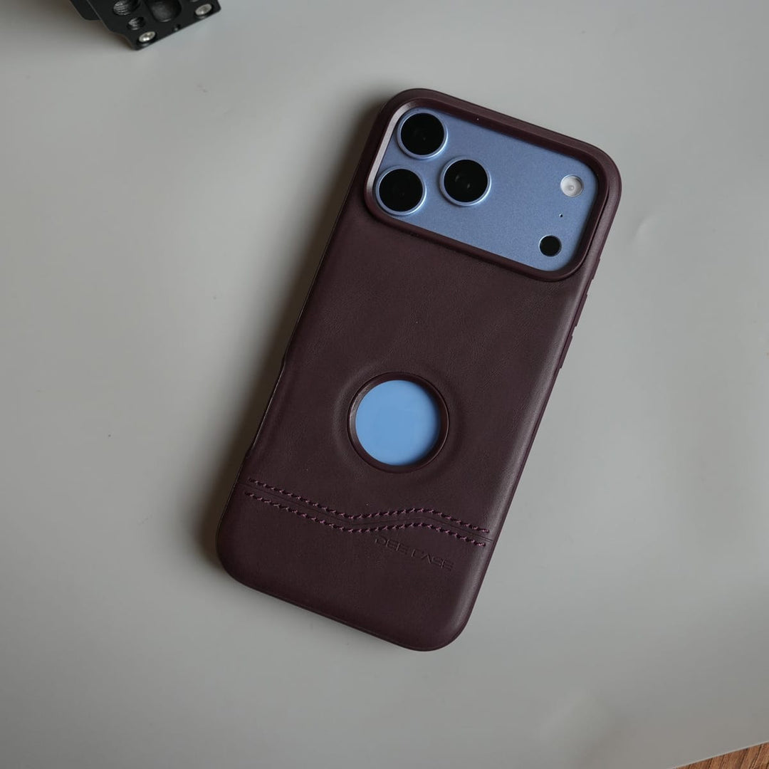 FRATO iPhone 17 Series Stitched Leather Texture Case for 17 Series | Raised Camera Protection Cover