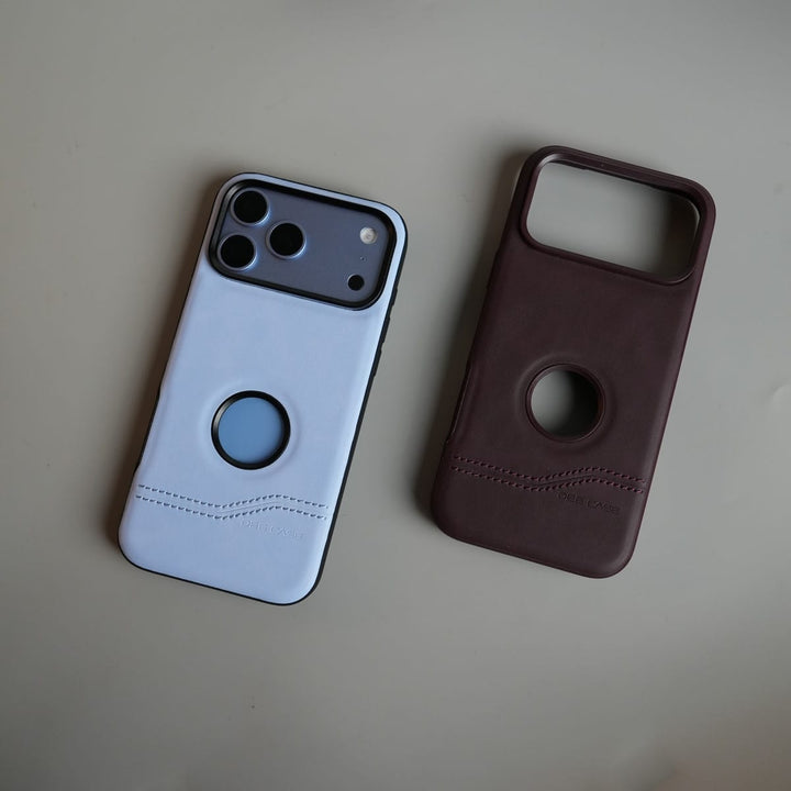 FRATO iPhone 17 Series Stitched Leather Texture Case for 17 Series | Raised Camera Protection Cover