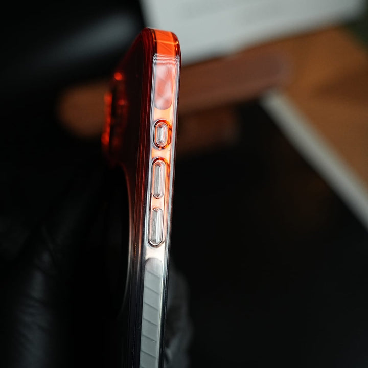 FRATO iPhone 17 Series Two-Tone Clear Case for iPhone 17 | Rotating Ring Stand