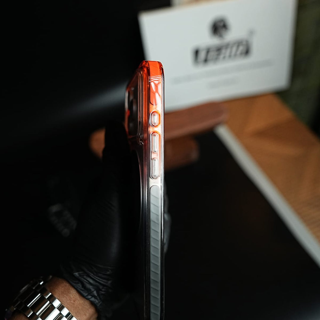 FRATO iPhone 17 Series Two-Tone Clear Case for iPhone 17 Series | Rotating Ring Stand