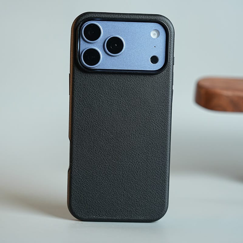 FRATO iPhone 18 Series 18 Pro Max / Black Premium Leather-Texture Case for iPhone 18 Series | MagSafe Compatible Cover