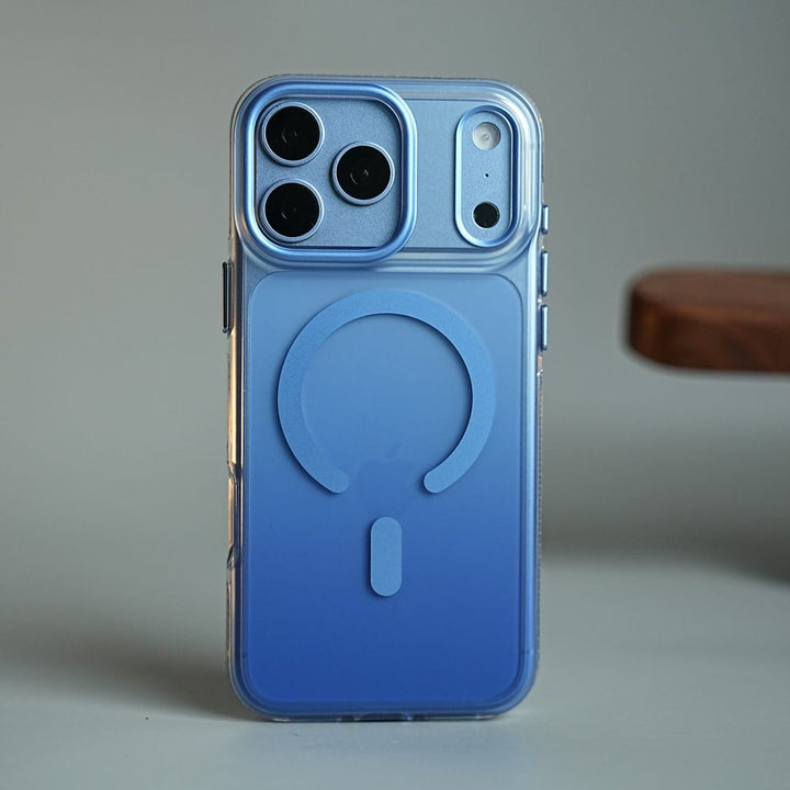FRATO iPhone 18 Series 18 Pro Max / Blue Gradient Magnetic Clear Case for iPhone 18 Series | Slim Protective Cover