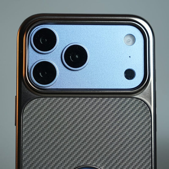 FRATO iPhone 18 Series Carbon Design Logo Cut Case For iPhone 18 Series | Protective Cover
