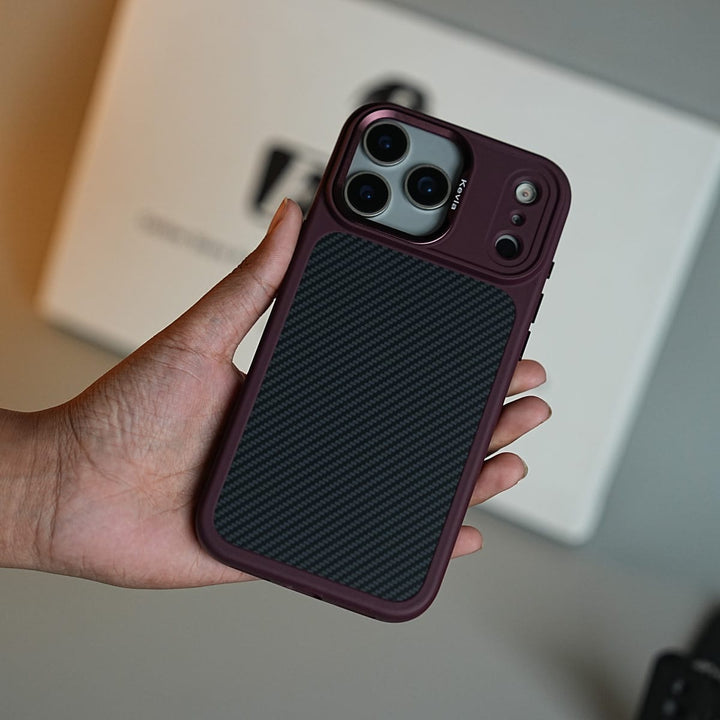 FRATO iPhone 18 Series Carbon Fiber Texture Magnetic Case for iPhone 18 Series | Camera Protection Cover