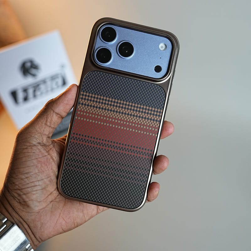 FRATO iPhone 18 Series iPhone 18 Pro / Brown Carbon Design Mag Ring Case For iPhone 18 Series | Slim Protective Cover