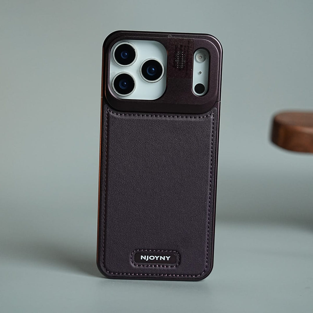 FRATO iPhone 18 Series iPhone 18 Pro Max / Burgundy iPhone 18 Series Premium Metallic AeroFLex Leather MagSafe Case