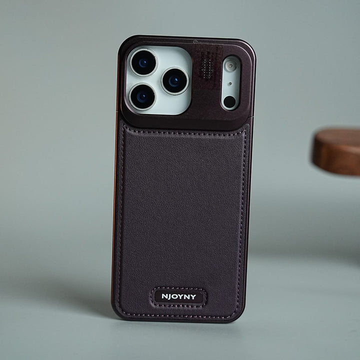 FRATO iPhone 18 Series iPhone 18 Pro Max / Burgundy iPhone 18 Series Premium Metallic AeroFLex Leather MagSafe Case