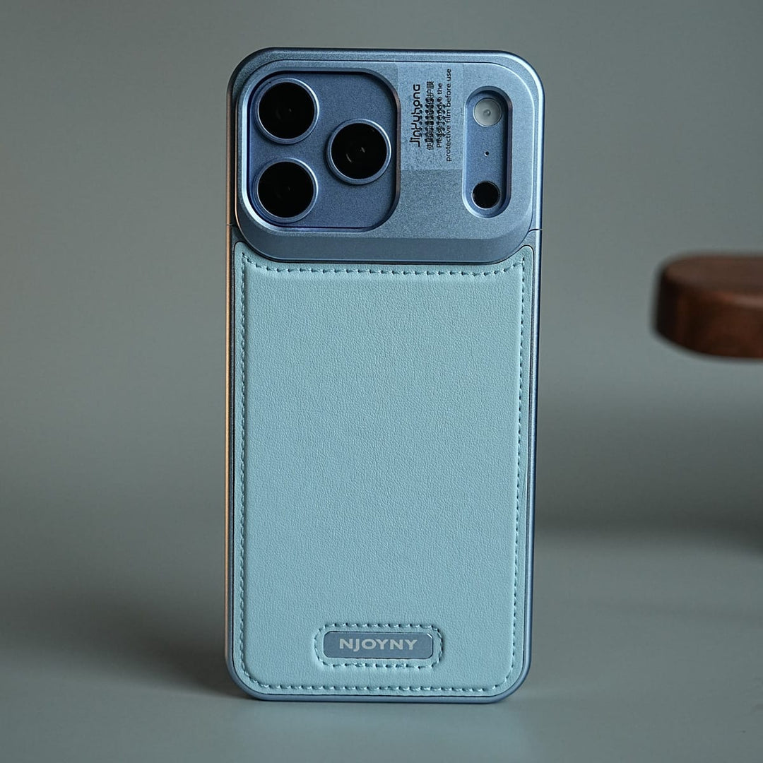 FRATO iPhone 18 Series iPhone 18 Pro Max / Sierra Blue iPhone 18 Series Premium Metallic AeroFLex Leather MagSafe Case