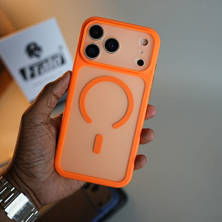 FRATO iPhone 18 Series iPhone 18 Pro / Orange Frosted MagSafe Compatible Case for iPhone 18 Series | Slim Matte Protective Cover