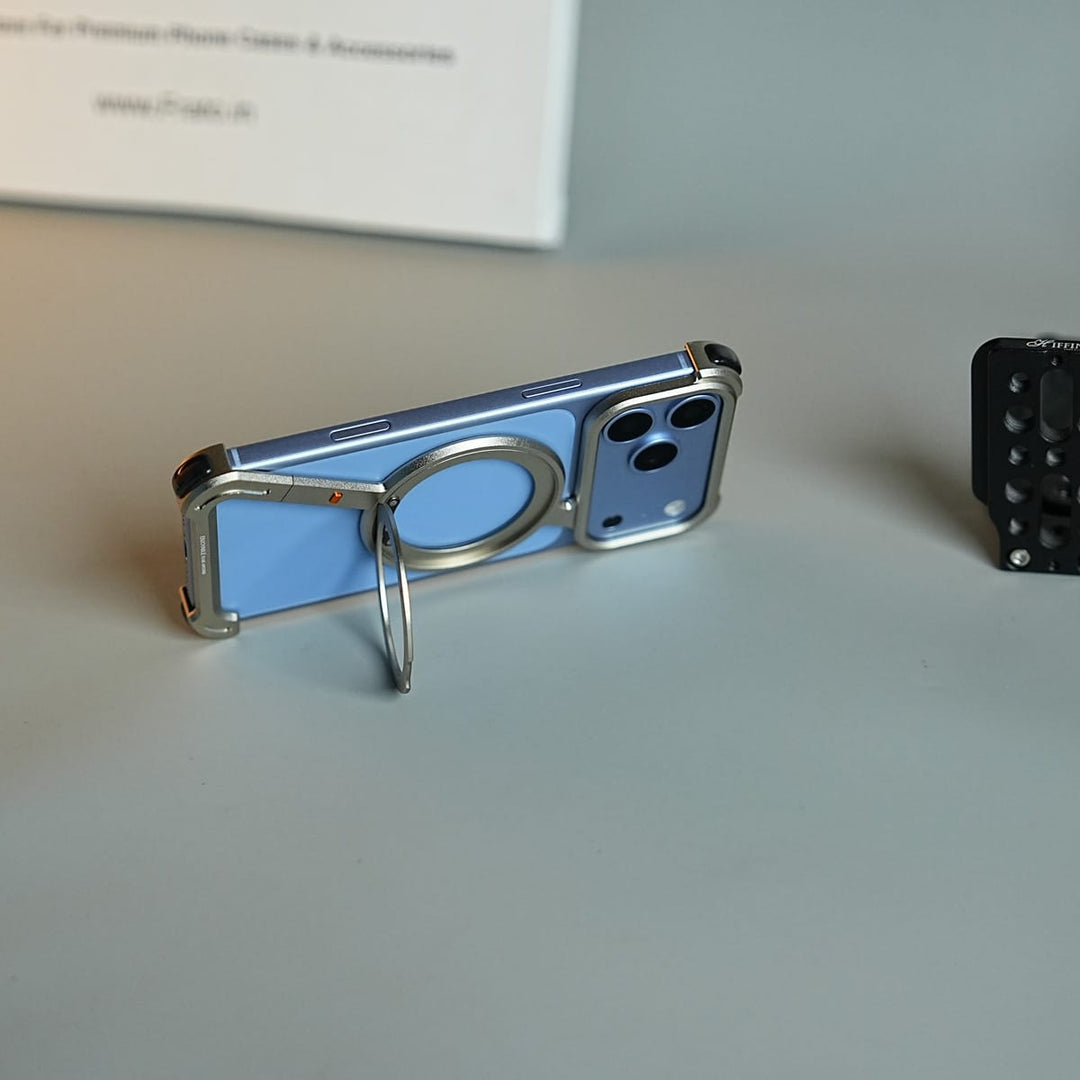 FRATO iPhone 18 Series iPhone 18 Series Z Shape Aluminum Metal Rotating Kickstand Frameless Design