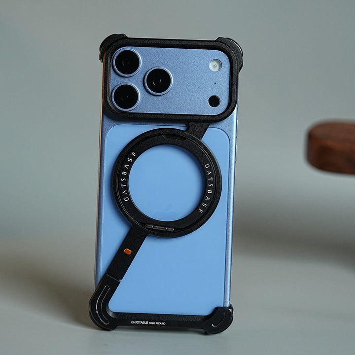FRATO iPhone 18 Series iPhone 18 Series Z Shape Aluminum Metal Rotating Kickstand Frameless Design