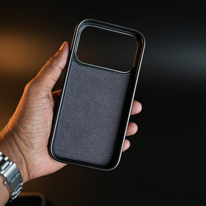 FRATO iPhone 18 Series PU Leather Stitch Case For iPhone 18 Series  | 360° Rotating Metal Ring Stand Cover