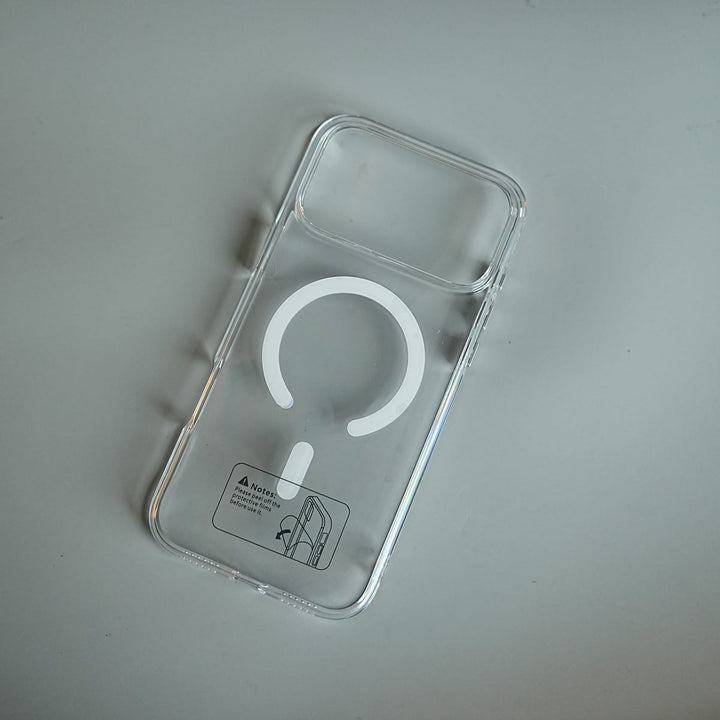 FRATO iPhone 18 Series Tinted Transparent Anti Yellow Magnetic Hard Cristal Case for iPhone 18 Series | Metal Camera Frame