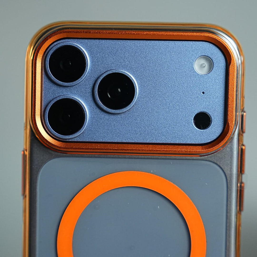 FRATO iPhone 18 Series Tinted Transparent Anti Yellow Magnetic Hard Cristal Case for iPhone 18 Series | Metal Camera Frame