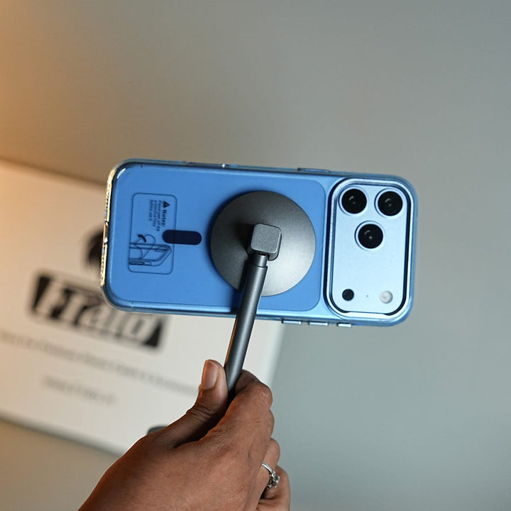 FRATO iPhone 18 Series Tinted Transparent Anti Yellow Magnetic Hard Cristal Case for iPhone 18 Series | Metal Camera Frame
